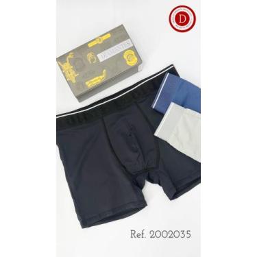 Imagem de Combo Com 9 Cuecas Boxer de Microfibra -Diamantes Lingerie, Preto sort