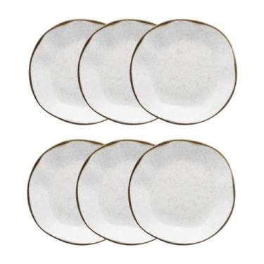 Imagem de Conjunto 6 Pratos Fundo 22,5 cm Ryo Maresia Porcelana Oxford