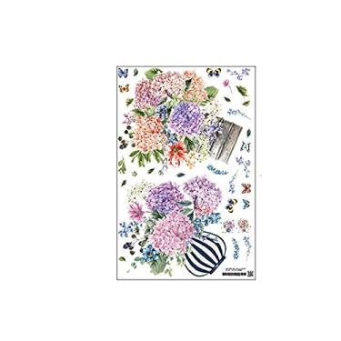 Imagem de WSWJDW Adesivos de parede Ikebana Flor do quarto Adesivos de geladeira Sala de estar Móveis de cozinha Acessórios de decoração para casa, 2