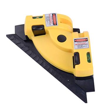 Imagem de Meichoon Ângulo reto 90 graus ladrilhos e nível de laser perpendicular linha de projeção nível quadrado a laser com duas ventosas para instalação de pisos DN01