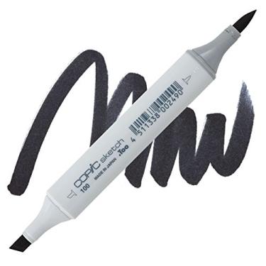 Imagem de Caneta Copic Sketch Ponta Dupla Black 100