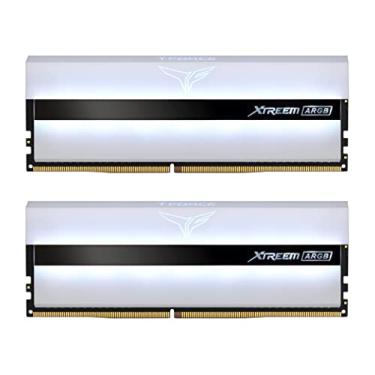 Imagem de TEAMGROUP Memória RAM para jogos T-Force Xtreem ARGB 3600MHz CL18 16GB (2x8GB) PC4-28800 Dual Channel DDR4 DRAM Desktop (branco) - TF13D416G3600HC18JDC01