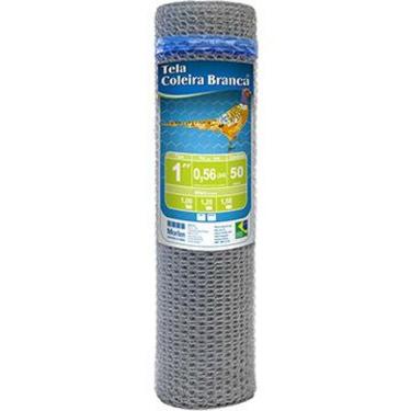 Imagem de Tela Coleira Branca para Pinteiro 1 x 24 x 1,20m 50m