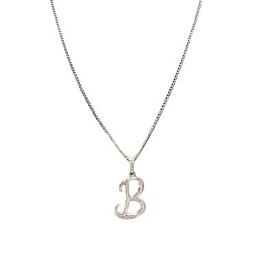 Imagem de Colar letra b em aço inox
