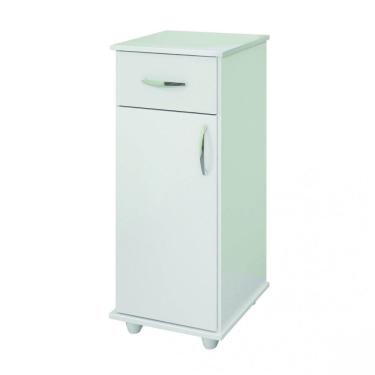 Imagem de Armário Multiuso 1 Porta e 1 Gaveta Ref 300 Benetil Móveis Branco