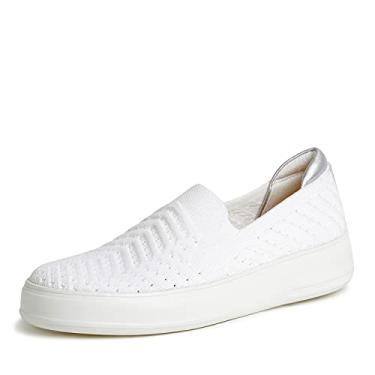 Imagem de Dearfoams Mocassim Sophie feminino sem cadarço leve e confortável, Branco, 38