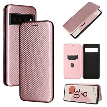 Imagem de For Google Pixel 6 Pro Carbon Fiber Texture Horizontal Flip TPU + PC + PU Leather Case with Card Slot