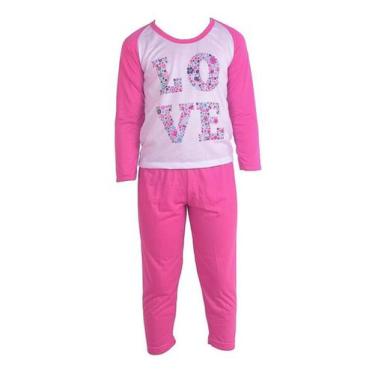 Imagem de Pijama Infantil Menina Inverno De Frio Conjunto Calça Blusa De Dormir