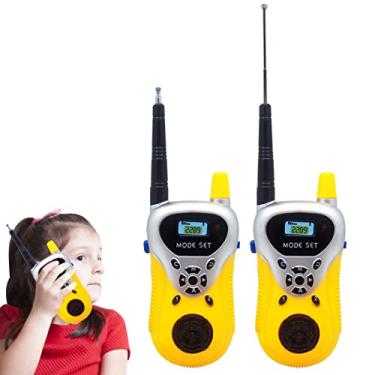 Imagem de Walkie Talkie Infantil,Walkie Talkies 2 para criança | Rádios bidirecionais, walkie talkie para crianças 3 a 12 anos, com lanterna embutida, walkie talkie para crianças