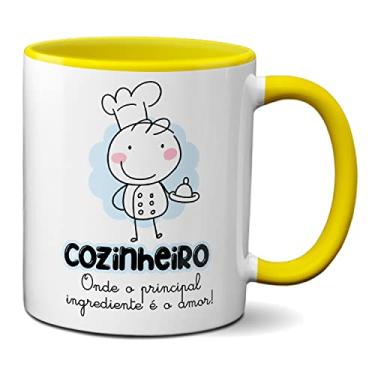 Imagem de Caneca Cozinheiro O Amor É O Principal Ingrediente! Fofo (Amarela)