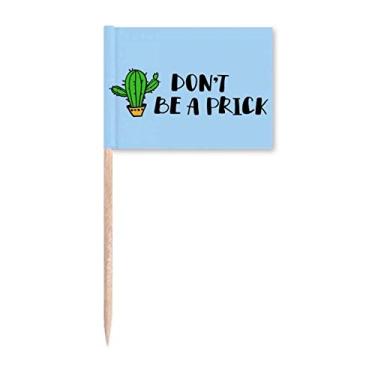 Imagem de Don't Be A Prick Cactus Art Déco Presente Moda Palito Bandeiras Marcador Topper Decoração de Festa