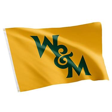 Imagem de Desert Cactus Bandeira 100% poliéster para ambientes internos e externos da College of William & Mary W&M Tribe 100% poliéster 1,5 m (bandeira 1)