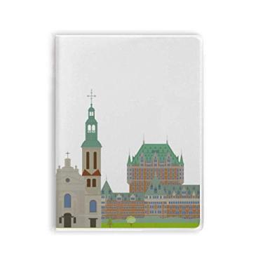 Imagem de Diário de capa macia para caderno de desenhos e prédios de cidades do Canadá
