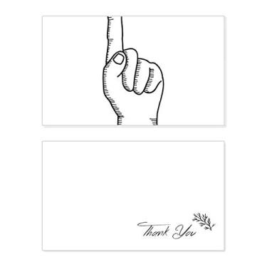 Imagem de Padrão de desenho de linha de gestos, cartão de agradecimento, papel de aniversário, agradecimento de casamento