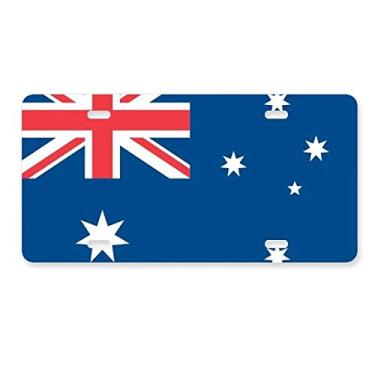 Imagem de DIYthinker Bandeira nacional da Austrália, país da Oceânia, placa de carro decoração de aço inoxidável