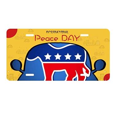 Imagem de DIYthinker Emblema America Burro Partido Democrático Placa Placa Etiqueta Decoração Carro Dia da Paz