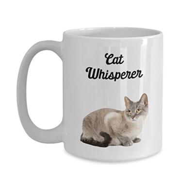 Imagem de Caneca de gato sussurro - Caneca de café sussurro de gato - Caneca de café de cacau quente engraçado - ideia de de Natal