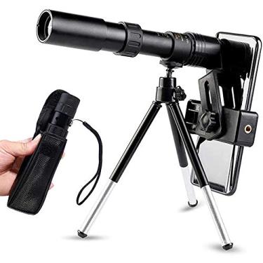 Imagem de 4K 10-300x40 Zoom Monocular Telescope HD Suporte para telefone móvel Telefone móvel grande portátil à prova d'água compacto retrátil para observação de pássaros, caminhadas, camping, viagens