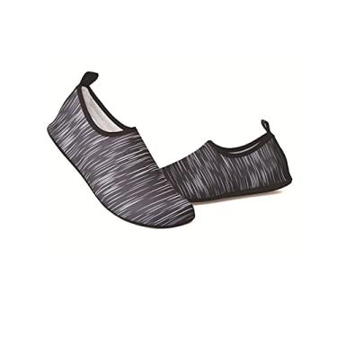 Imagem de Jueshanzj Sapatos de natação de verão com sola fina e sola descalço, pele aderente ao rio, sapatos de praia, K19, 11.5