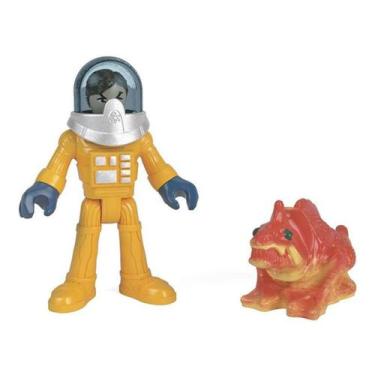 Imagem de Boneco Básico Imaginext Astronauta E Alien - Mattel (4468)