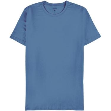 Imagem de Camiseta Básica Masculina Malwee - Azul Denim