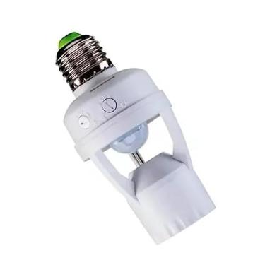 Imagem de Soquete Sensor De Presença Com Fotocélula Para Lâmpada E27 Bivolt