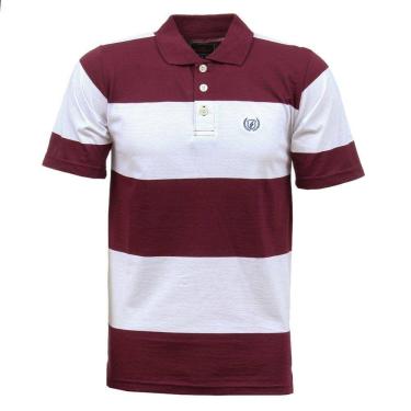 Imagem de Camisa Masculina Gola Polo Vinho Dock`s 33045