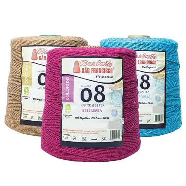 Imagem de Kit 2 Barbante São Francisco Colorido N8 520m (101 - BRANCO)