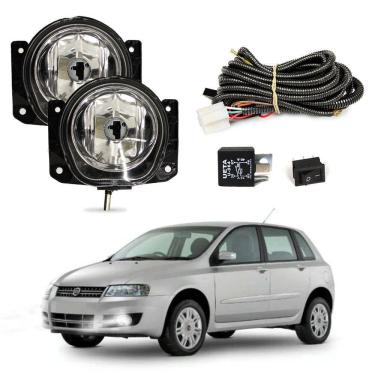 Imagem de Kit Farol de Milha para Stilo 2002 a 2011 Auxiliar Neblina