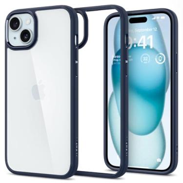 Imagem de Capa Spigen para iPhone 15, ultra híbrida projetada para Apple iPhone 15 - azul marinho