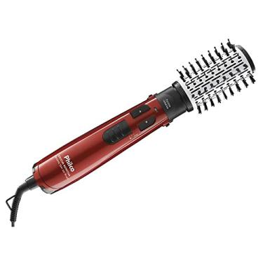 Imagem de Escova Rotativa Philco Ceramic Spin Ion Brush 1100W PEC05V Vermelha 220V