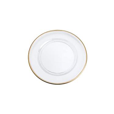Imagem de LYOR - Sousplat de Plástico com Filete Dourado Royal 33cm