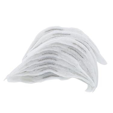 Imagem de Lurrose 50 Unidades ombreiras almofadas de poliéster de espuma de costura vestido branco ocidental almofadas de algodão terno almofada de algodão almofadas de ombros camisa tapete push up