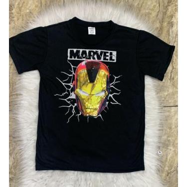 Imagem de Camiseta Infantil Led Homem De Ferro Manga Curta Marvel - Toreto Kids