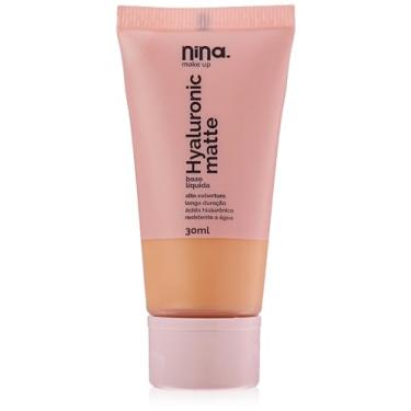 Imagem de Base Líquida Hyaluronic Matte cor2 - Nina Makeup