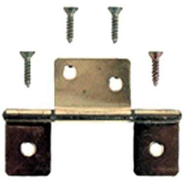 Imagem de AP Products 013-046 Dobradiça de porta de latão sem encaixe - Conjunto de 2