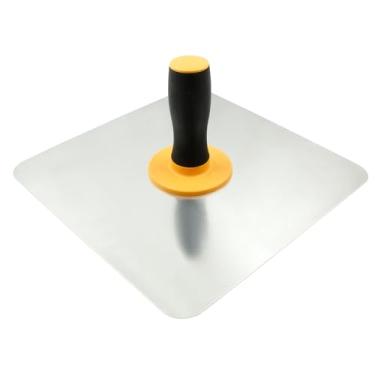 Imagem de HARSKIYER Gavião de reboco de alumínio com alça macia, suporte de placa de argamassa para acabamento de cimento, argamassa e drywall