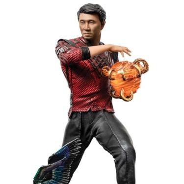 Imagem de Iron Studios Estátua Colecionável Shang-Chi e Morris - A Lenda dos Dez Anéis - Marvel Polystone Multicolorido 19cm