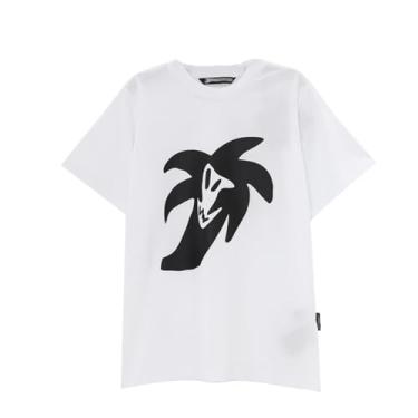 Imagem de SARF Camiseta de manga curta moda casual modelo casal manga curta Pa, Branco, P