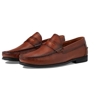 Imagem de MARC JOSEPH NEW YORK Mens Casual Comfortable Genuine Leather Lightweight Classic Fashion Dress Penny Loafer Slip On Breathable Driving Loafer Cognac Grainy 8.5