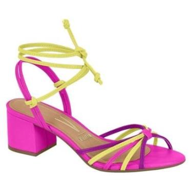 Imagem de Sandália Feminina Vizzano 6291.1135 Salto Grosso Amarração-Feminino