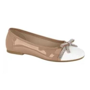 Imagem de Sapatilha Molekinha Nude/Branco Feminino 2555.104-Feminino