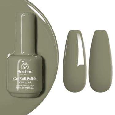 Imagem de Esmalte de gel verde Beetles, 1 peça de 15 ml, cor verde escuro, para outono e inverno, esmalte de gel de sálvia Cecilia, lâmpada uv, manicure, salão, faça você mesmo, arte de unhas
