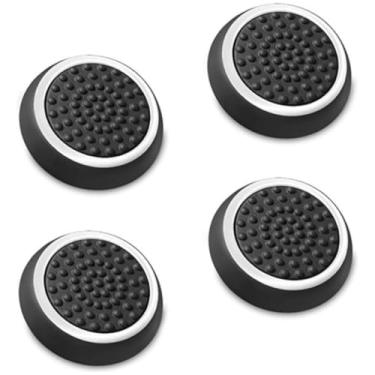 Imagem de Par (2 Unidades) Grip Protetor Analógico Silicone Controle Joystick Polegar Compatível PS4 PS5 Xbox Nintedo Switch Desempenho (Branco)