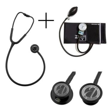 Imagem de Kit Esfigmomanômetro Pamed + Estetoscópio Eternity Luxo Bic