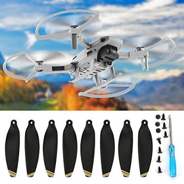 Imagem de VGEBY Protector Mini Drone Propeller Part, 4-Part Propeller Protection + 2 Pairs of 4726F Black propellers Suitable for Mavic Mini Drone(Gold Kante) Modeling Accessories