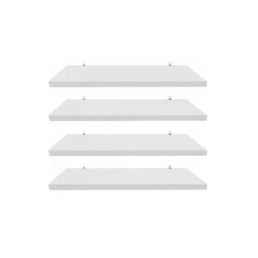 Imagem de Kit 4 Prateleiras MDF/MDP Nichos Sala Quarto Cozinha Banheiro 45x15 - 