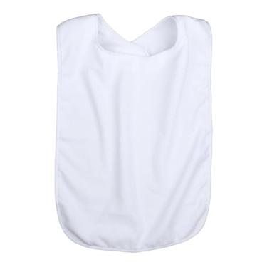 Imagem de Zialofi Babador Adulto Babador para Refeições Babador para Idosos Babador para Refeições para Homens Idosos Mulheres Idosos, Branco
