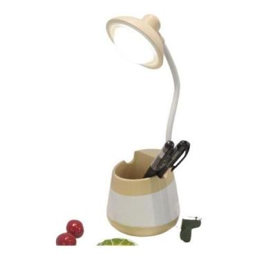 Imagem de Luminaria Led Recarregável Escritorio Porta Caneta Celular! - Sou Mais