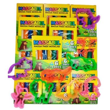 Imagem de 30 Massinha Modelar + 30 Bolha de Sabao+ 60 Cortador Molde Kit FestaLe